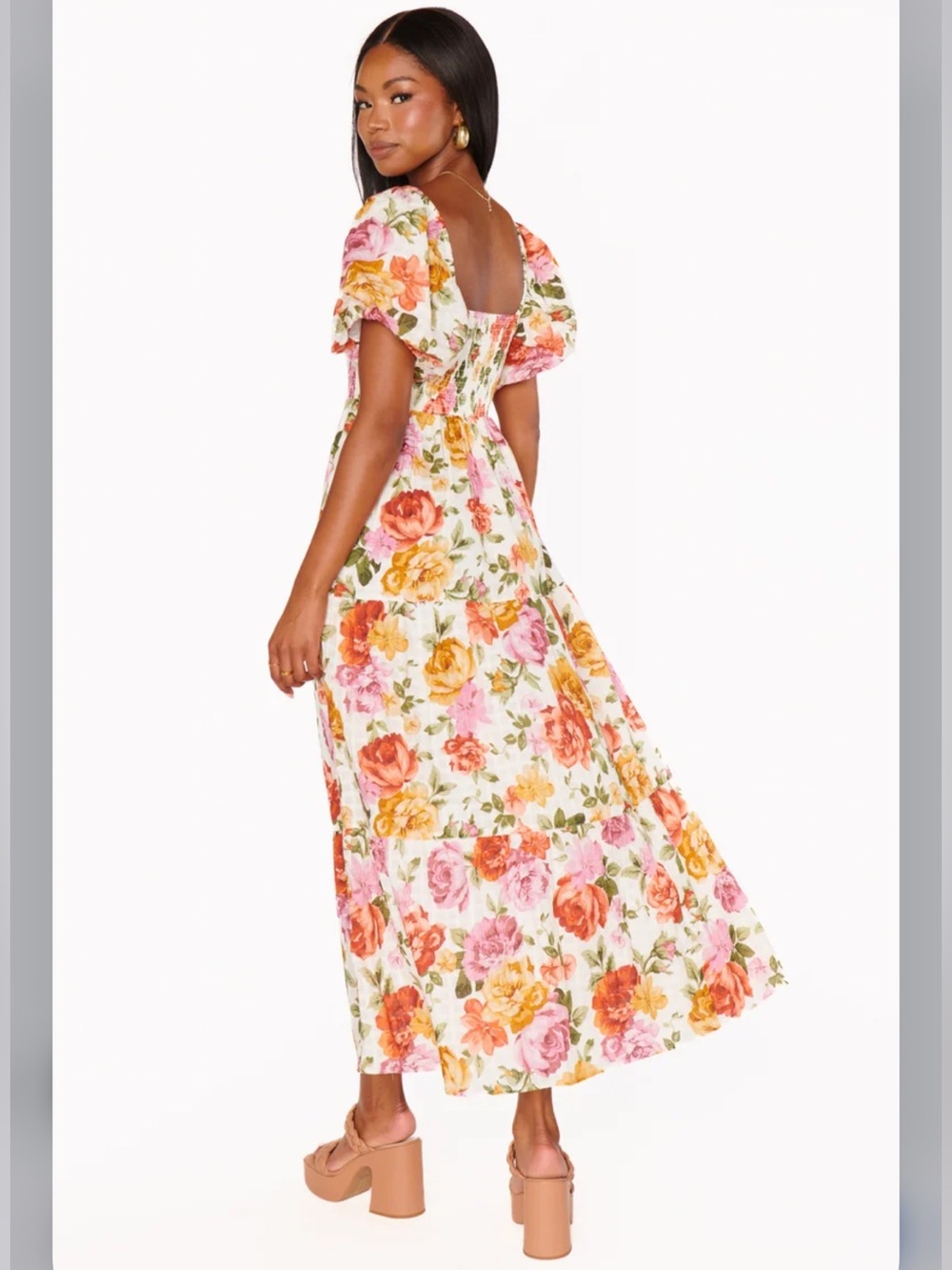 NWT Show Me Your Mumu Joanna Maxi Dress in Ivory Hillside Floral